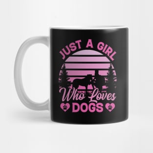 Just a Girl Who Loves Dogs, Funny Gift Mug